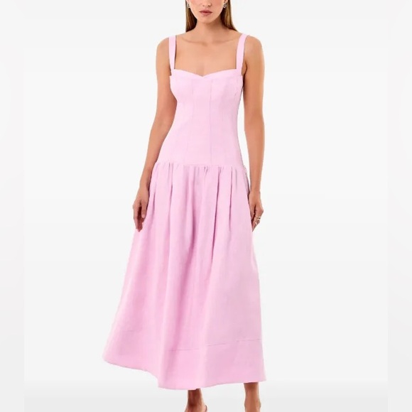Nicholas Dresses | Nicholas Makenna Midi Dress | Color: Pink | Size: 0